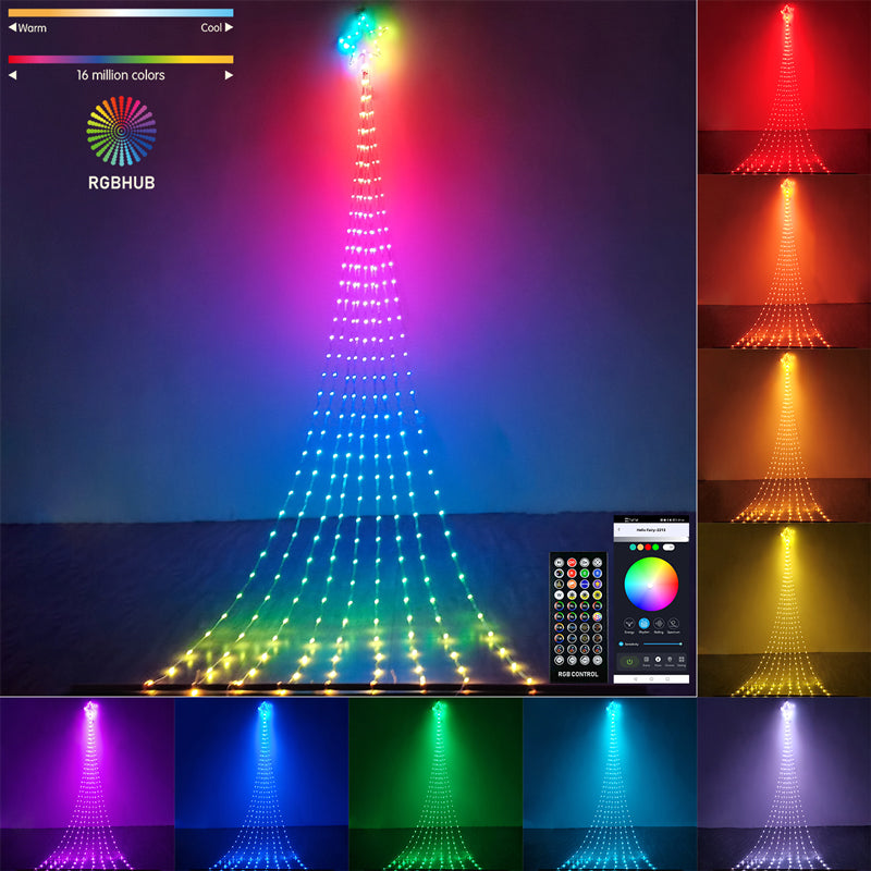 Christmas Waterfall Lights App Control Programmable Digital Pixel